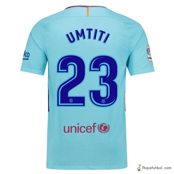 Camiseta Barcelona Replica Segunda Ropa Umtiti 2017/18